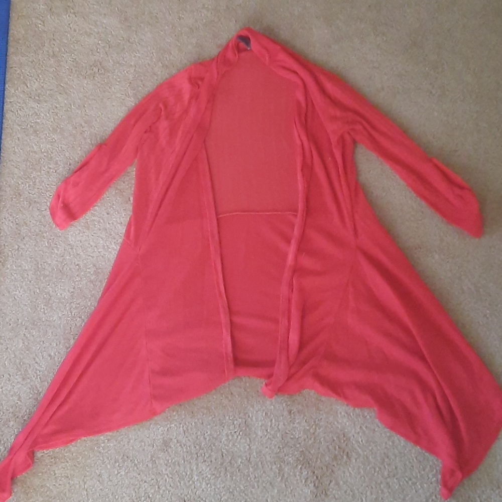 Coral cardigan